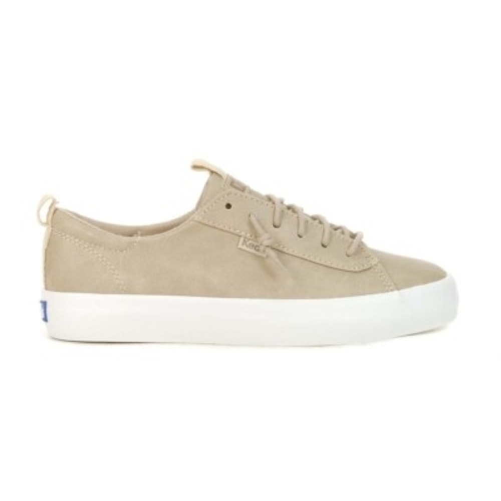 Keds Women Taupe  Kickback Sneakers with White Sole